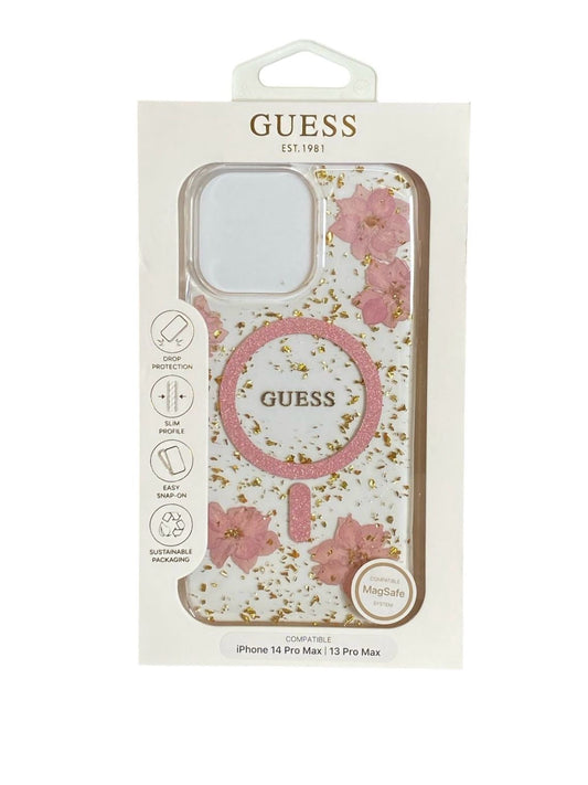 Funda Guess Floral con MagSafe para iPhone 14 Pro Max / 13 Pro Max